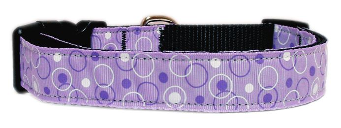 Retro Nylon Ribbon Collar Lavender (Size: (L))